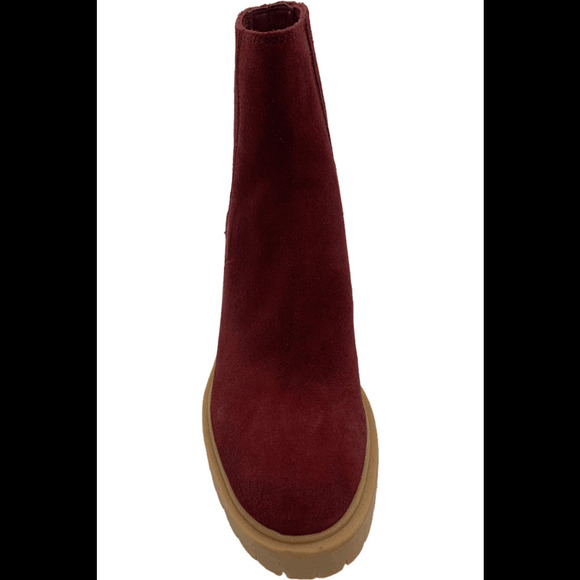 Dolce Vita Waterproof Leather Boots Caster H20 Maroon - Medium - Picture 3 of 3